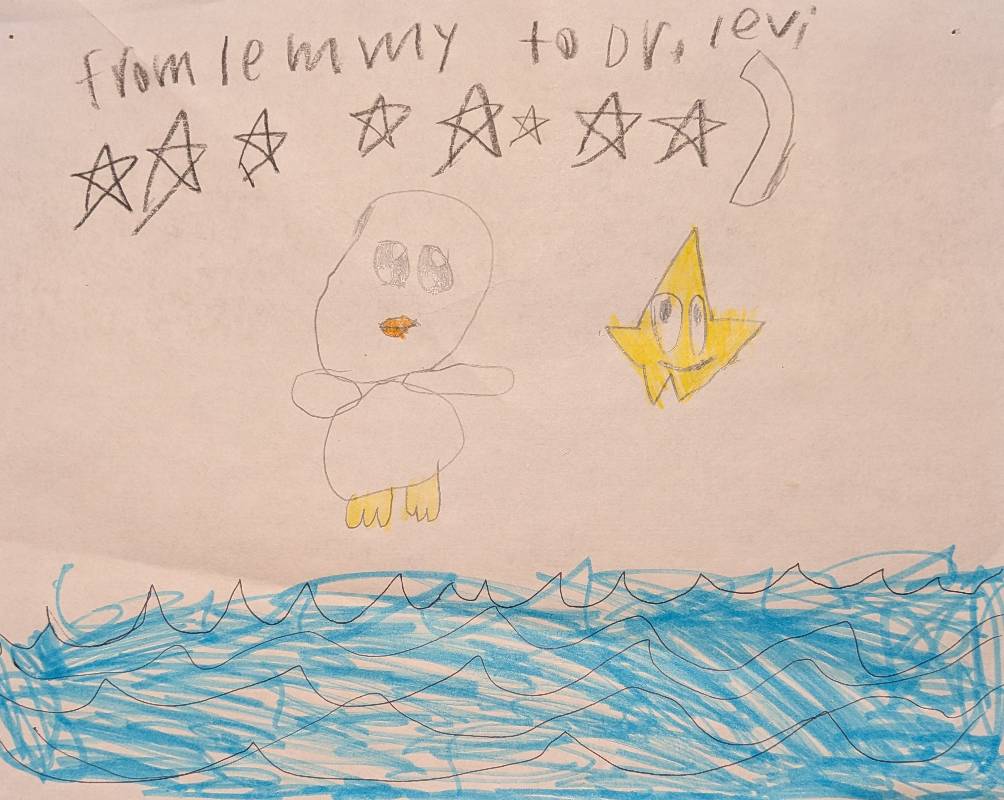 Hand-drawn illustration from a teen with intellectual disability supported by Levi Life Skills